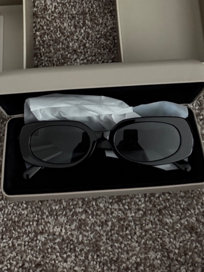 Vehla Black Rectangular Women's Sunglasses — image 2 of 2
